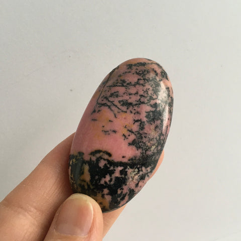 Rhodonite Palm Stone - 23.99