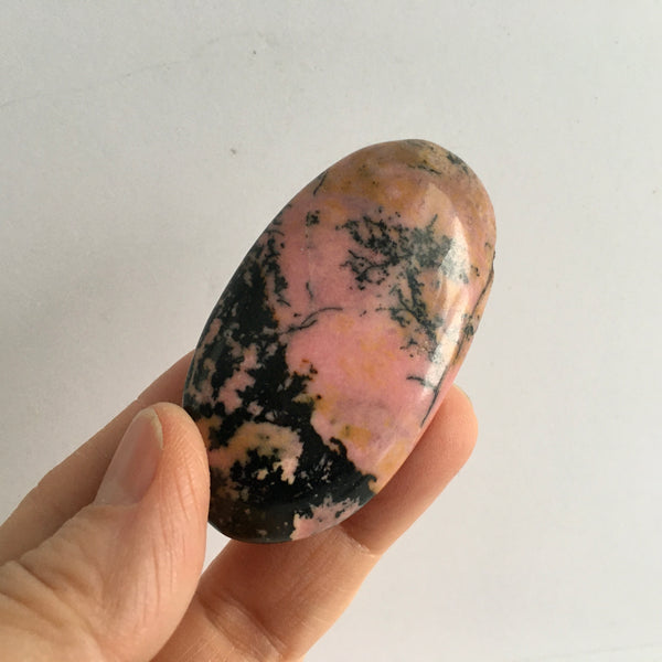 Rhodonite Palm Stone - 23.99