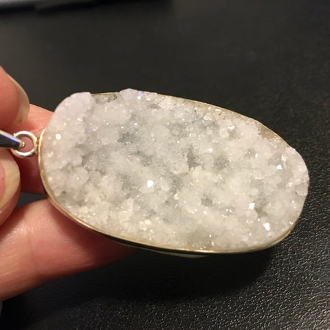 Quartz Druzy Pendant - 38.99