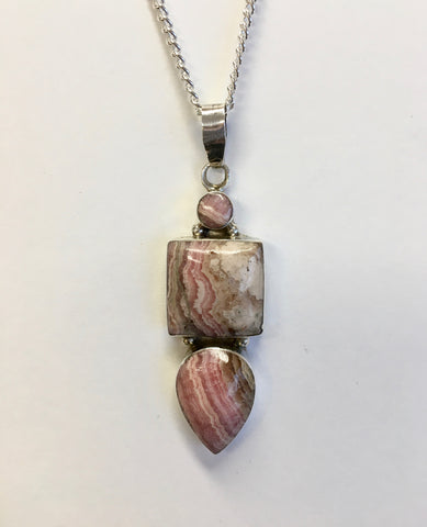 Rhodochrosite Pendant - 39.99